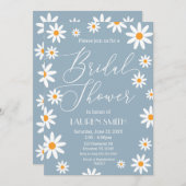 Invitación Boho Daisies Bridal Shower party Einladung (Vorne/Hinten)