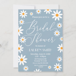 Invitación Boho Daisies Bridal Shower party Einladung