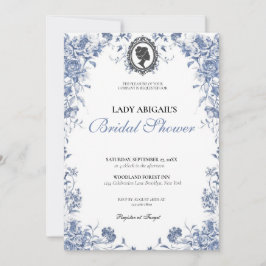 Invitación Budget Purple Florals Bridgerton Bridal Einladung