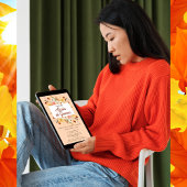 Invitación Cena de Acción de Gracias Rústica Einladung