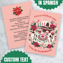Invitación Cena de Nochebuena Spanisch Einladung