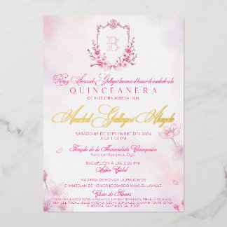 Invitacion Cherry Blossom Folieneinladung