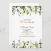 Invitación Comunión Niña Einladung (Vorne/Hinten)