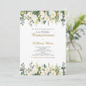 Invitación Comunión Niña Einladung (Stehend Vorderseite)