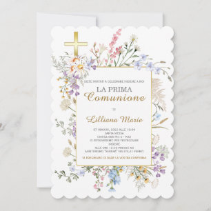 Invitación Comunión Niña Einladung