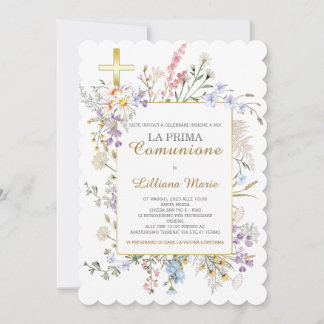 Invitación Comunión Niña Einladung