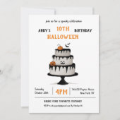 Invitación Cumpleaños Halloween Pastel Spooky Einladung (Vorderseite)