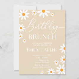 Invitación Daisies Birthday Brunch Party Invitatio Einladung