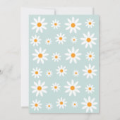 Invitación Daisies Birthday Party Invitation Einladung (Rückseite)