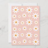 Invitación Daisies pink Birthday Party Invitation  Einladung (Rückseite)