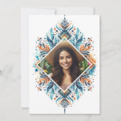 Invitación de 26 Años Boho Foto Personalizada Einladung (Vorderseite)