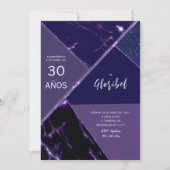 Invitación de 30 Años Mujer Einladung (Vorderseite)