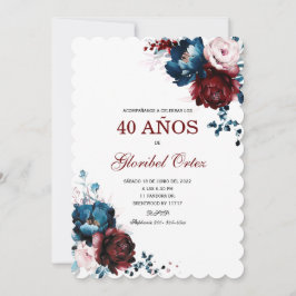 Invitación de 40 Años Mujer Einladung