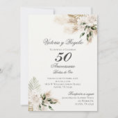 Invitación de 50 Aniversario de Bodas Einladung (Vorderseite)