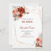 Invitación de 60 Años Mujer Einladung (Vorderseite)