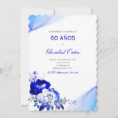 Invitación de 60 Años Mujer Einladung (Vorderseite)