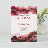 Invitación de 65 Años Mujer Einladung (Stehend Vorderseite)