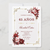 Invitación de 65 Años Mujer Einladung (Vorderseite)