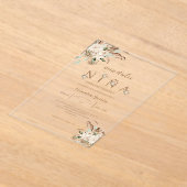 Invitacion de baby dusche color beige acryleinladungen (Ablage )