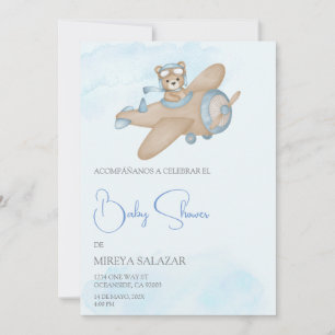 Invitación de baby Dusche para niño Einladung
