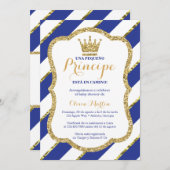 Invitación de Baby Shower para un príncipe Einladung (Vorne/Hinten)