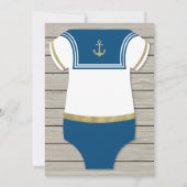 Invitación de Baby Shower, Pequeño marinero Einladung (Rückseite)