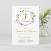 Invitación de bautismo einladung (Stehend Vorderseite)