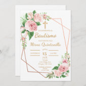 Invitación de bautismo para niña einladung (Vorne/Hinten)