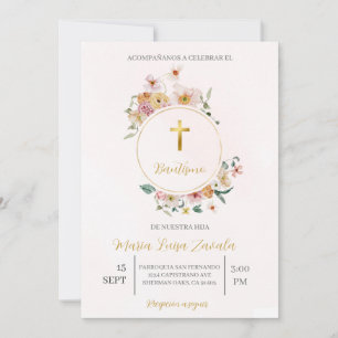 Invitación de bautismo para niña einladung