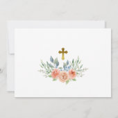 Invitación de Bautizo con Rosas de Jardín Einladung (Rückseite)