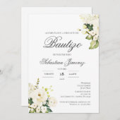 Invitación de bautizo en español einladung (Vorne/Hinten)