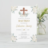 Invitación de bautizo en español einladung (Stehend Vorderseite)