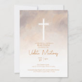 Invitación de Bautizo Morado Spanien Einladung (Vorderseite)