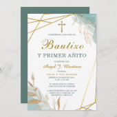 Invitación de Bautizo Y Primer Añito Einladung (Vorne/Hinten)