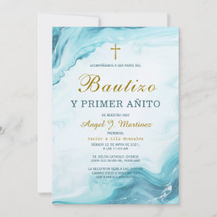 Invitación de Bautizo Y Primer Añito Einladung