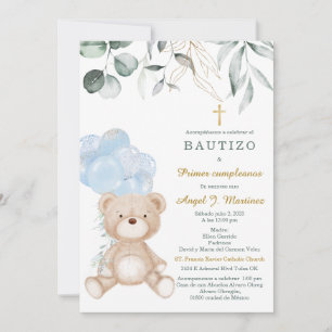 Invitación de Bautizo Y Primer Añito Einladung