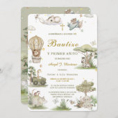 Invitación de Bautizo Y Primer Añito Einladung (Vorne/Hinten)
