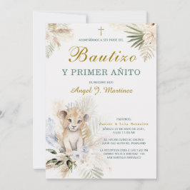Invitación de Bautizo Y Primer Añito Einladung