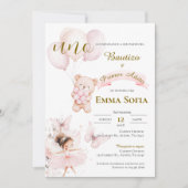 Invitación de Bautizo y primer año en español Einladung (Vorderseite)