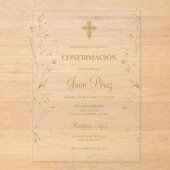 Invitación de Bestätigmación Acryleinladungen (Vorderseite)