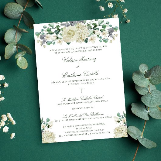Invitación de Boda Catolica Einladung