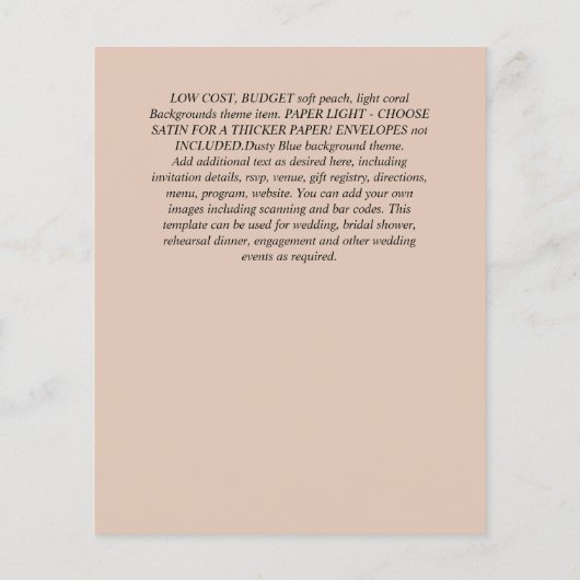 Invitación de Boda con Superposición de Fotos Flyer (Hinten)