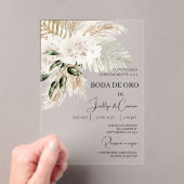 Invitación de boda de oro acryleinladungen (Insitu (Handheld))