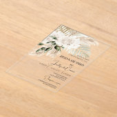 Invitación de boda de oro acryleinladungen (Ablage )