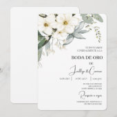 Invitación de boda de oro einladung (Vorne/Hinten)