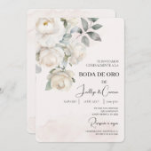 Invitación de boda de oro einladung (Vorne/Hinten)