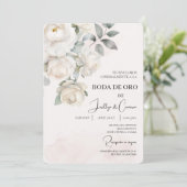 Invitación de boda de oro einladung (Stehend Vorderseite)