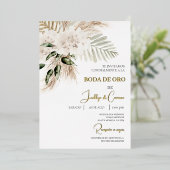 Invitación de boda de oro folieneinladung (Stehend vorne)
