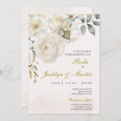 Invitación de boda editierbar einladung (Vorne/Hinten)