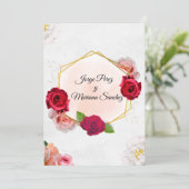 Invitacion de boda einladung (Stehend Vorderseite)